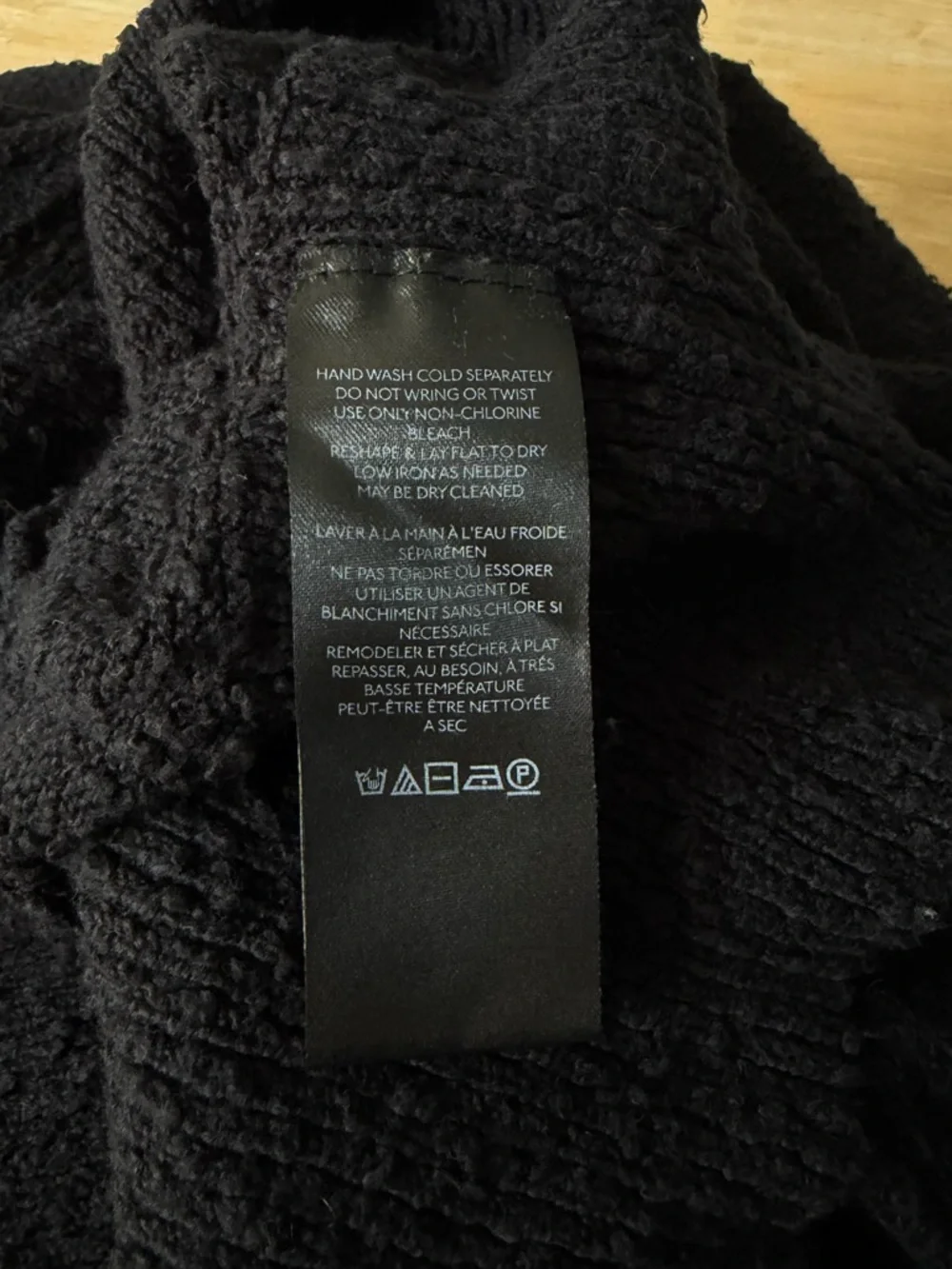 Free People Black Found My Friend Cardigan Sweater Size Large 54974